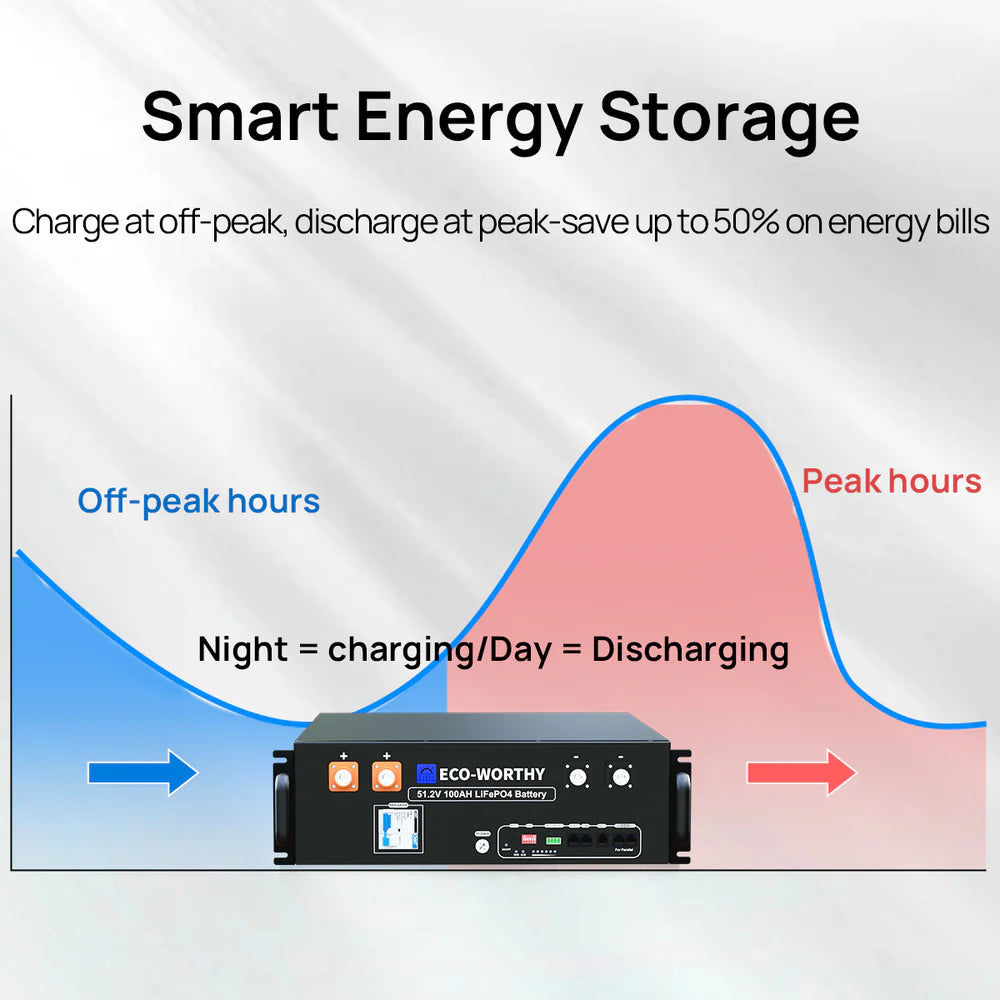 ECO-WORTHY 48V 100Ah Server Rack Battery