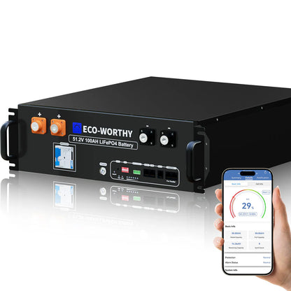 ECO-WORTHY 48V 100Ah Server Rack Battery