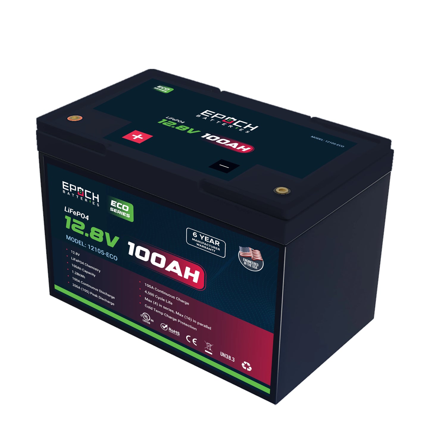 EPOCH 12V 100Ah Eco Series Battery