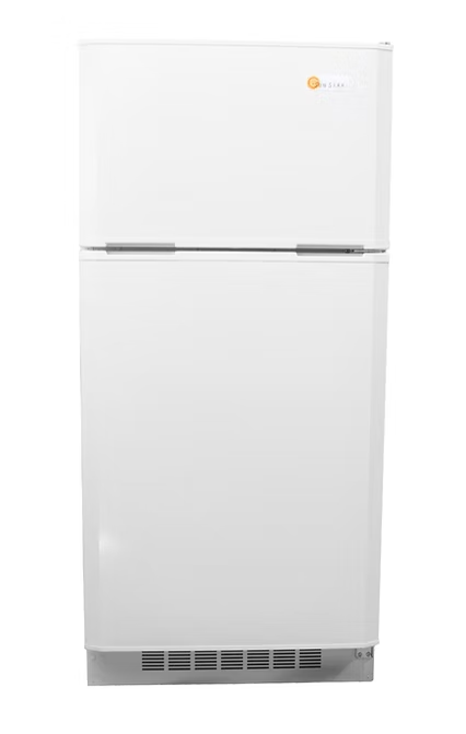 SunStar® Solar DC/AC 16 cu ft. Refrigerator White, Black, Stainless Steel