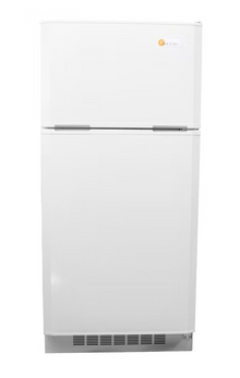 SunStar® Solar DC/AC 16 cu ft. Refrigerator White, Black, Stainless Steel