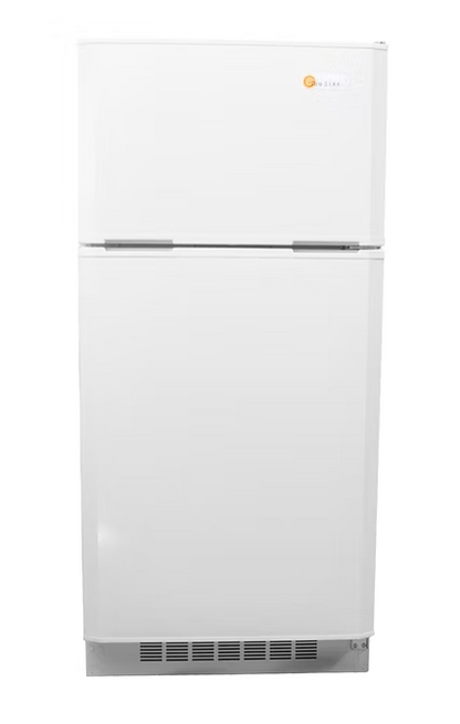 SunStar® Solar DC/AC 16 cu ft. Refrigerator White, Black, Stainless Steel