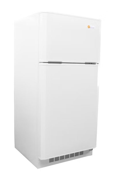 SunStar® Solar DC/AC 16 cu ft. Refrigerator White, Black, Stainless Steel