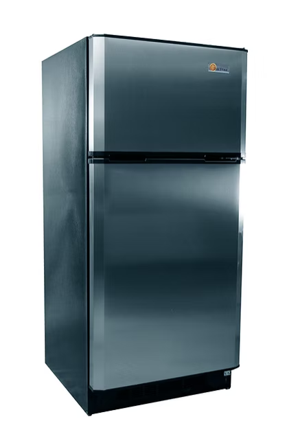 SunStar® Solar DC/AC 16 cu ft. Refrigerator White, Black, Stainless Steel