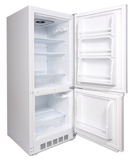 SunStar® Solar DC/AC 10 cu ft. Refrigerator White, Black, Stainless Steel