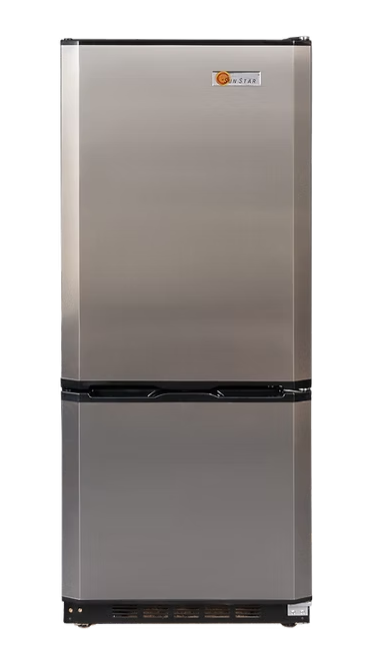 SunStar® Solar DC/AC 10 cu ft. Refrigerator White, Black, Stainless Steel