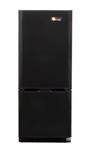 SunStar® Solar DC/AC 10 cu ft. Refrigerator White, Black, Stainless Steel