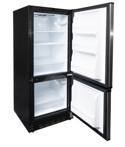 SunStar® Solar DC/AC 10 cu ft. Refrigerator White, Black, Stainless Steel