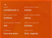 SRNE 5000W 48V Single-Phase Off-grid Solar Storage Inverter