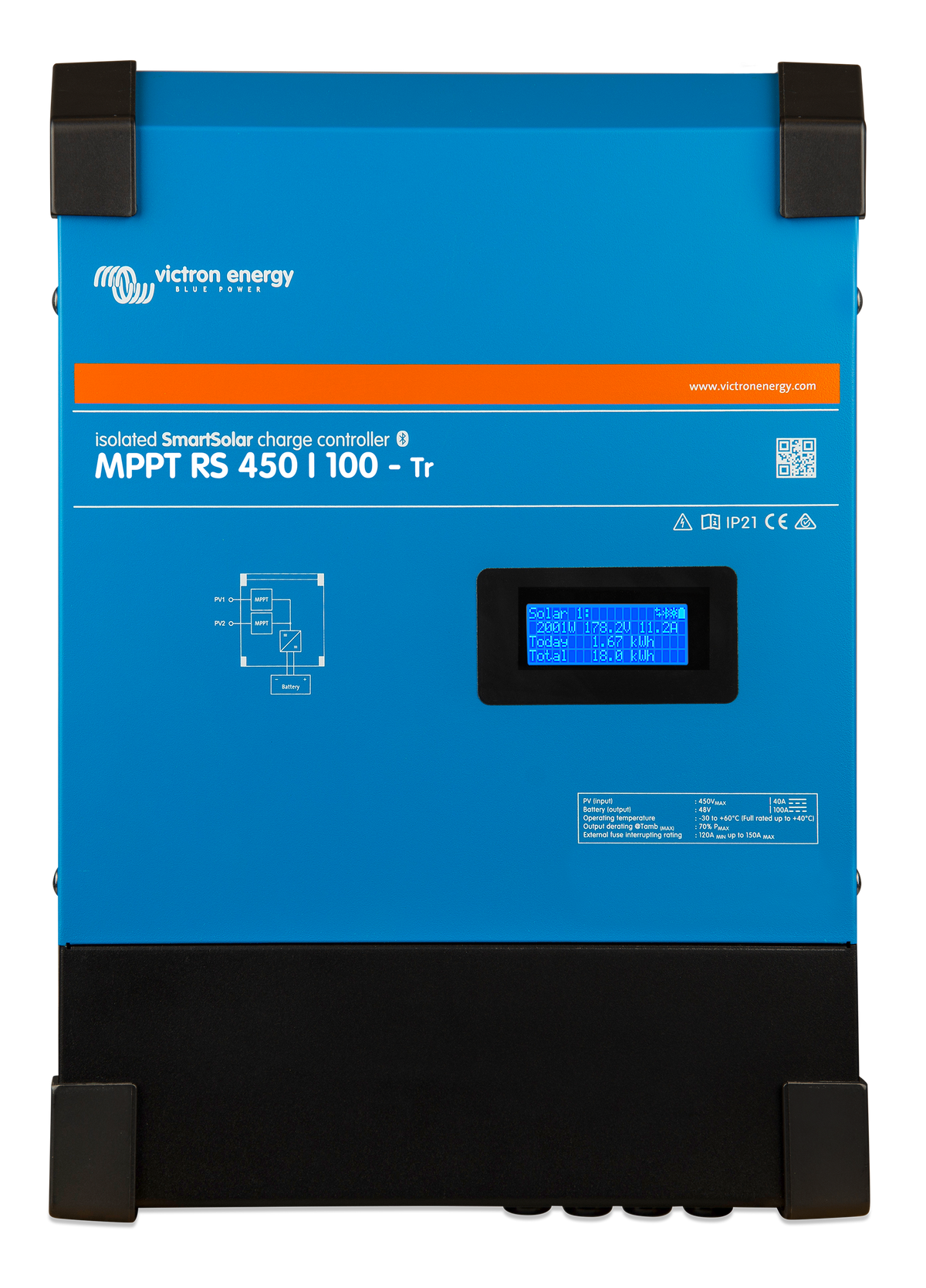 Victron SmartSolar MPPT RS 450/100-Tr solar charge controller