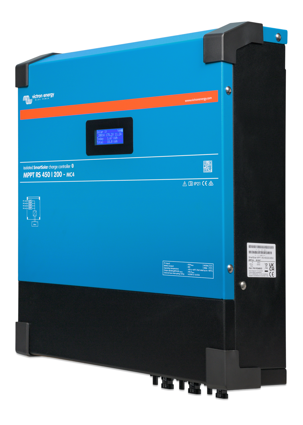 Victron SmartSolar MPPT RS 450/200-Tr solar charge controller, image 2