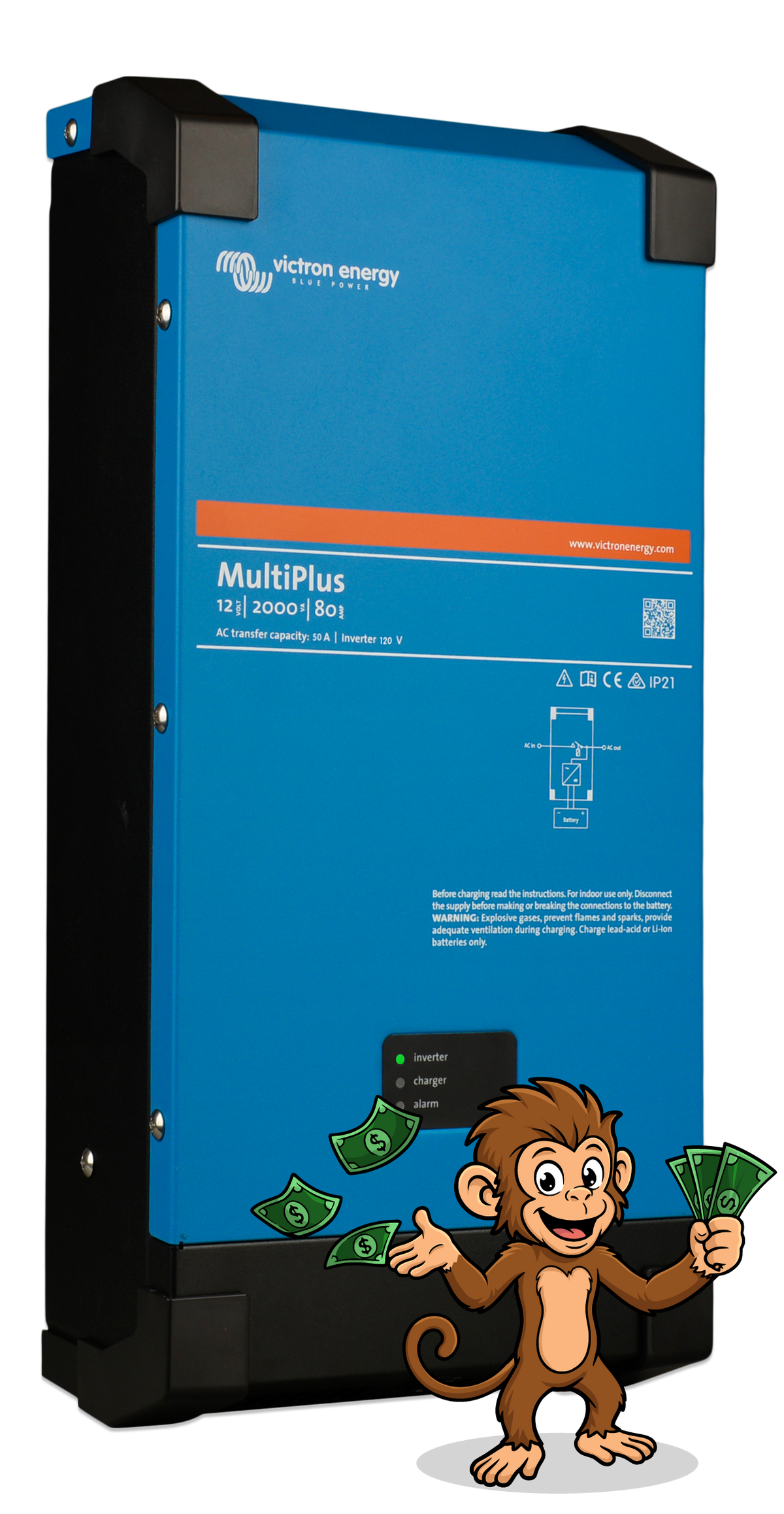 MultiPlus 12/2000/80-50 120V VE.Bus (UL 458)