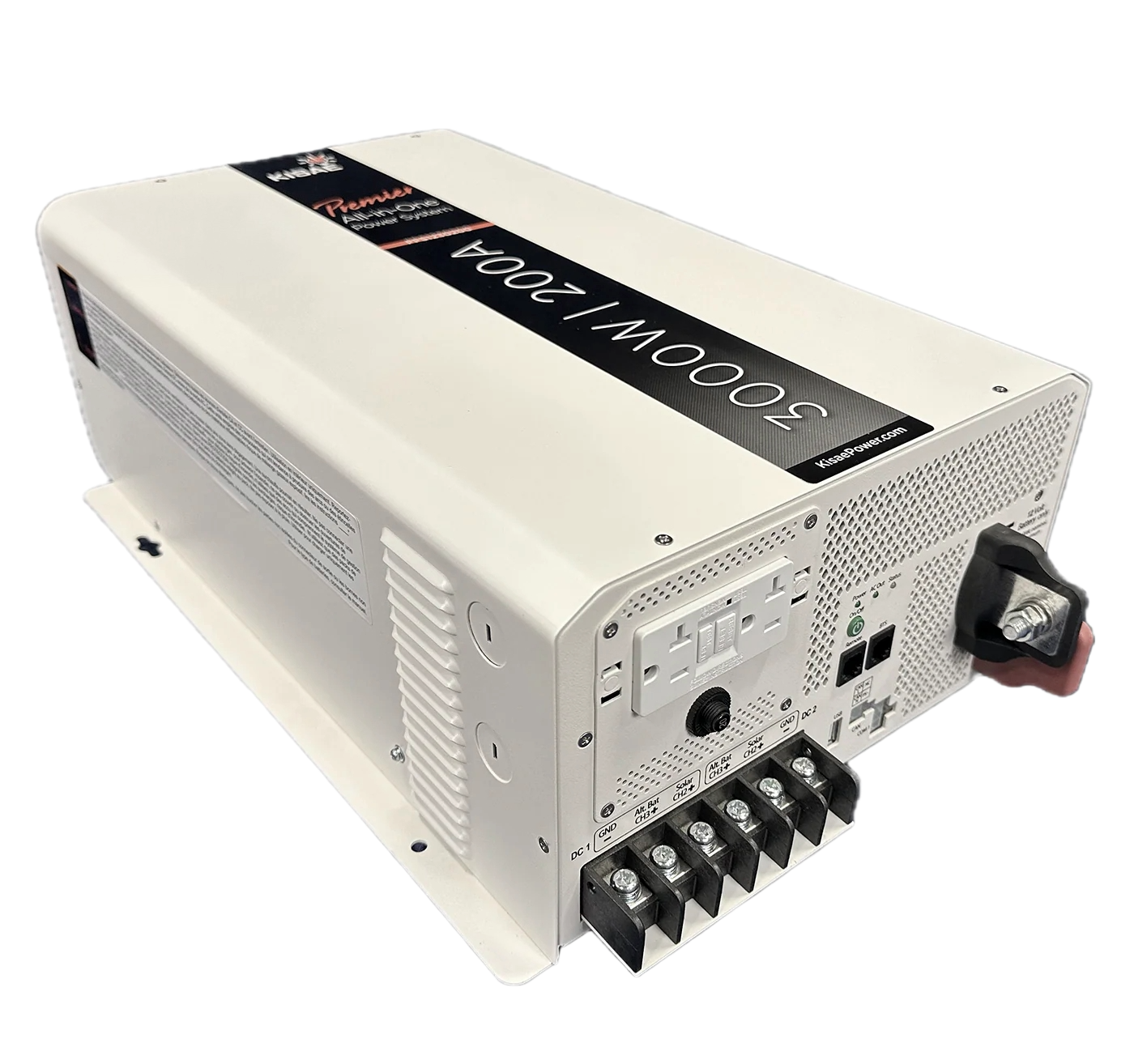 Kisae All-In-One 3000W Bi-Directional Inverter with 100A AC Charger & 2*50A DC Charger