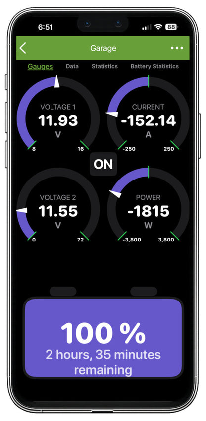 PowerMon-W - WiFi / IoT Advanced Battery Monitor / DC Power Meter with data logging